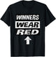 Retro Winners Wear Red Team Spirit Week Shirt Game T-Shirt - T-Shirt | Black
