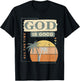 Cool Retro Christian Saying T Shirt God Is Good All The Time T-Shirt - T-Shirt | Black