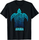 Aruba Tribal Sea Turtle Surfer Diver T-Shirt - T-Shirt | Black
