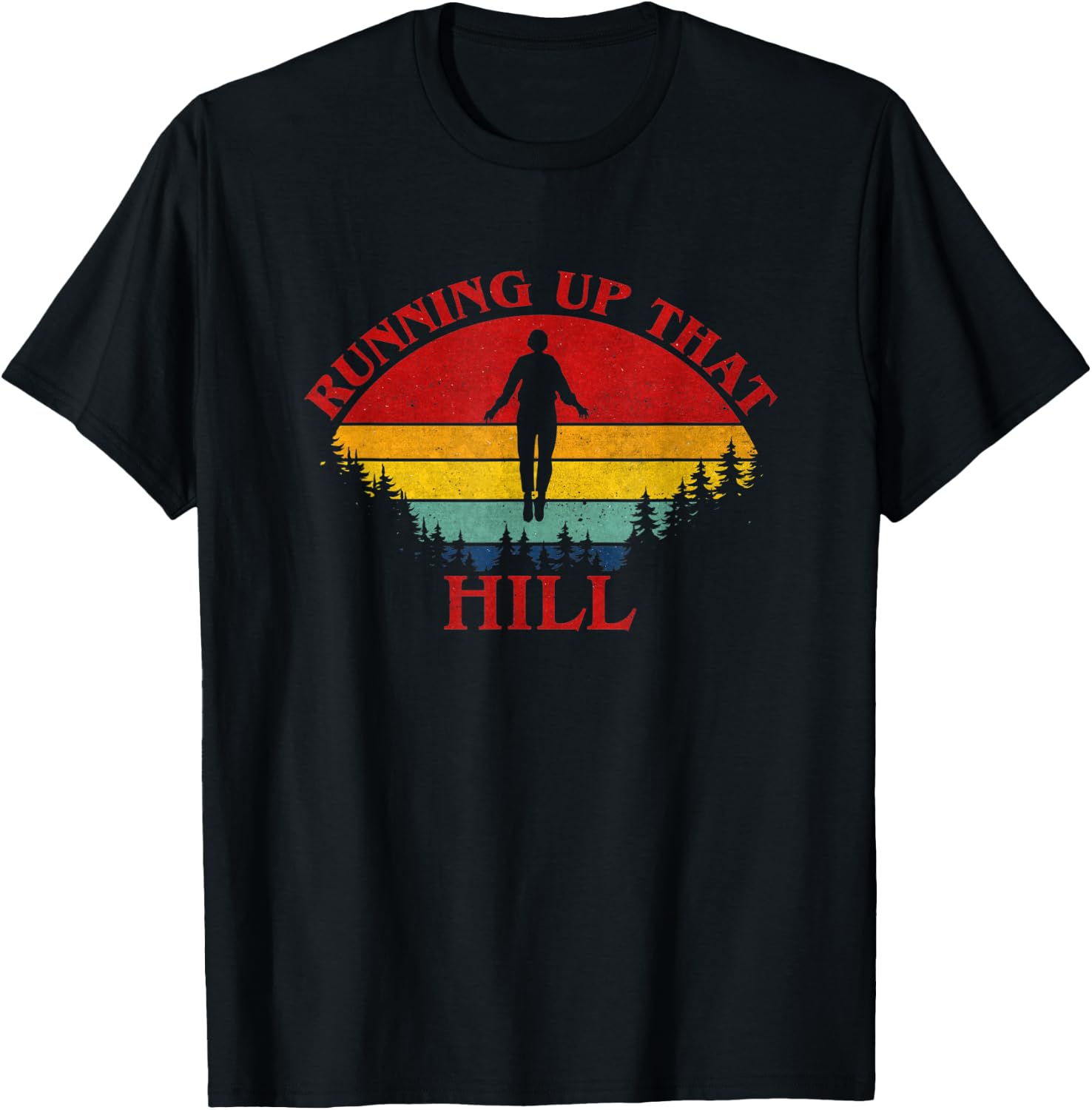 Running up that hill 80s Runner Lover T-Shirt - T-Shirt | Black