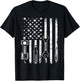 Patriotic Auto & Diesel Mechanic USA Flag Gift Mechanic T-Shirt - T-Shirt | Black