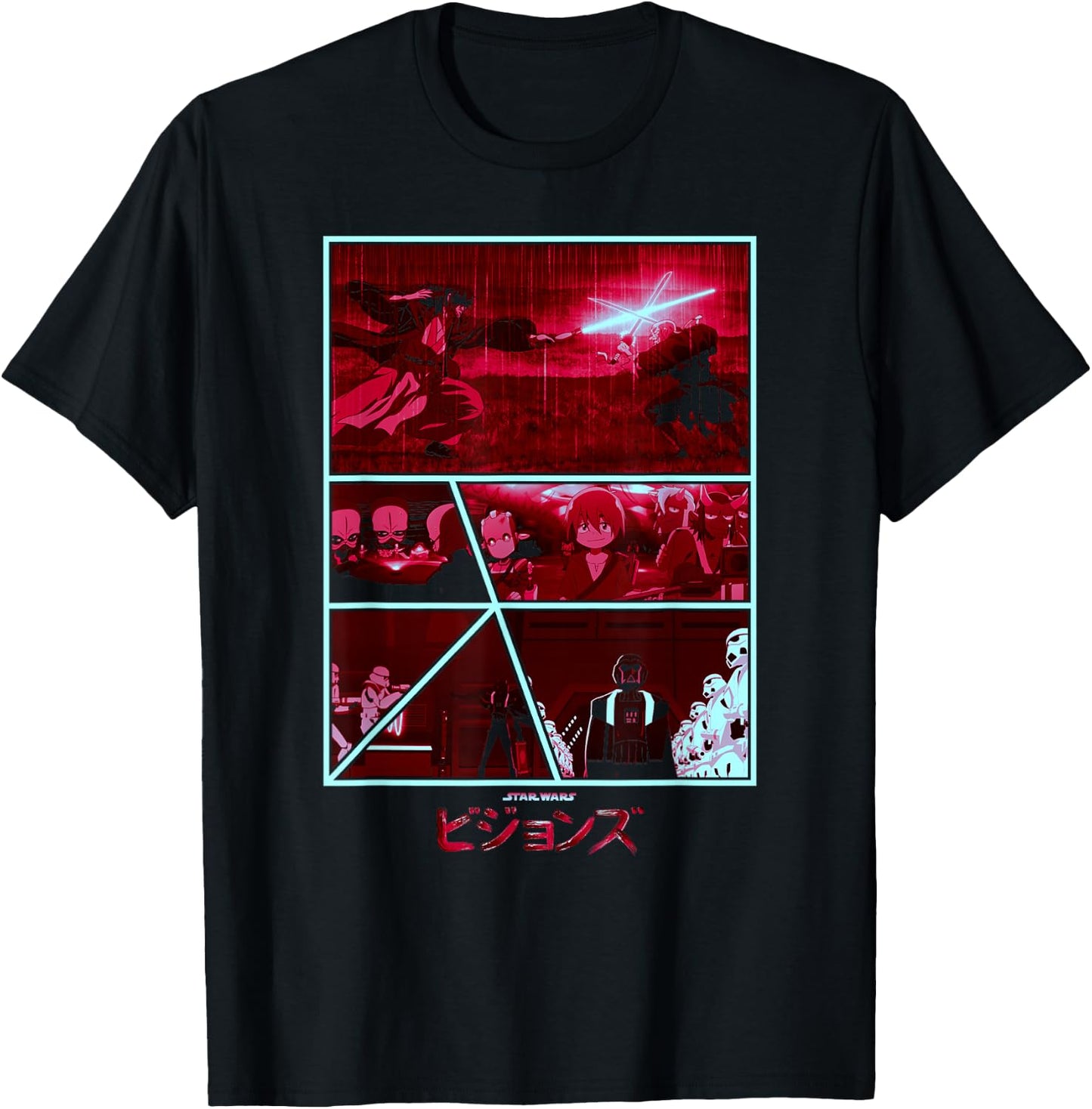 Star Wars Visions Dark Comic Poster T-Shirt - T-Shirt | Black
