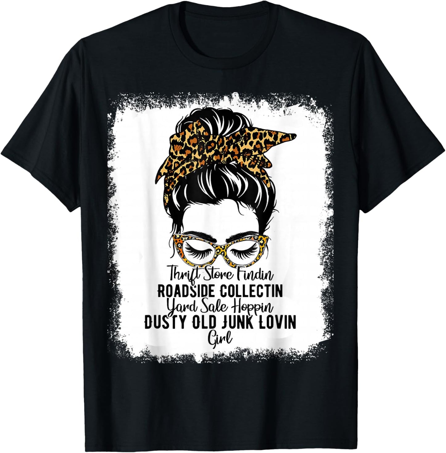 Messy Roadside Thrift Store Yard Sale Old Junk Lover T-Shirt - T-Shirt | Black
