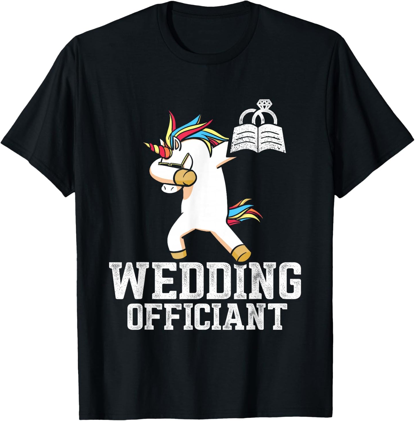 Wedding Officiant US Arts Internet Ordained Minister Gift T-Shirt - T-Shirt | Black