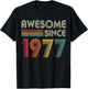 Awesome Since 1977 45th Birthday Retro T-Shirt - T-Shirt | Black