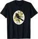 Retro Antique Rose-Breasted Grosbeak Vintage Bird Design T-Shirt - T-Shirt | Black