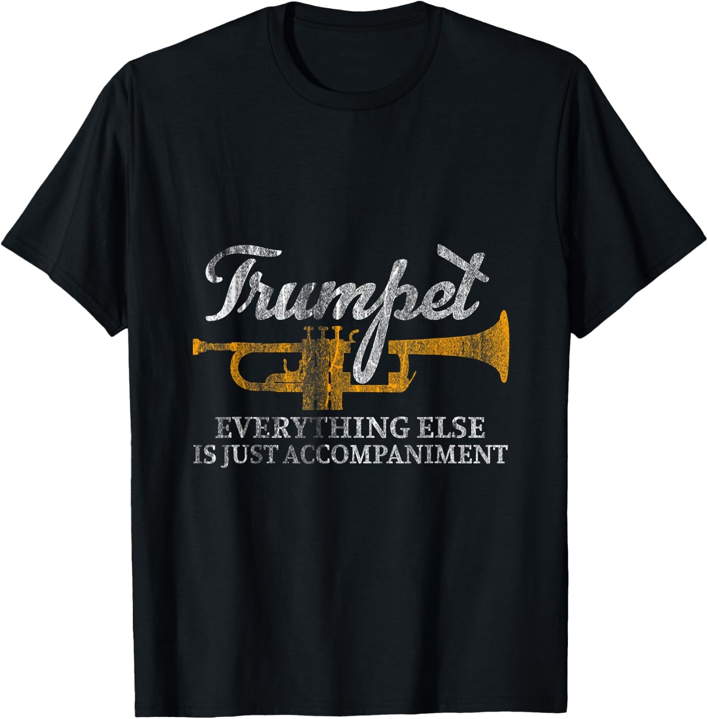 Musical Instrument Marching Band Jazz Music Trumpet T-Shirt - T-Shirt | Black