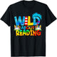 Wild for Reading Tie dye Rainbow Gifts T-Shirt - T-Shirt | Black