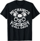Car Mechanic Bust Nuts Funny Adult Humor Joke T-Shirt - T-Shirt | Black
