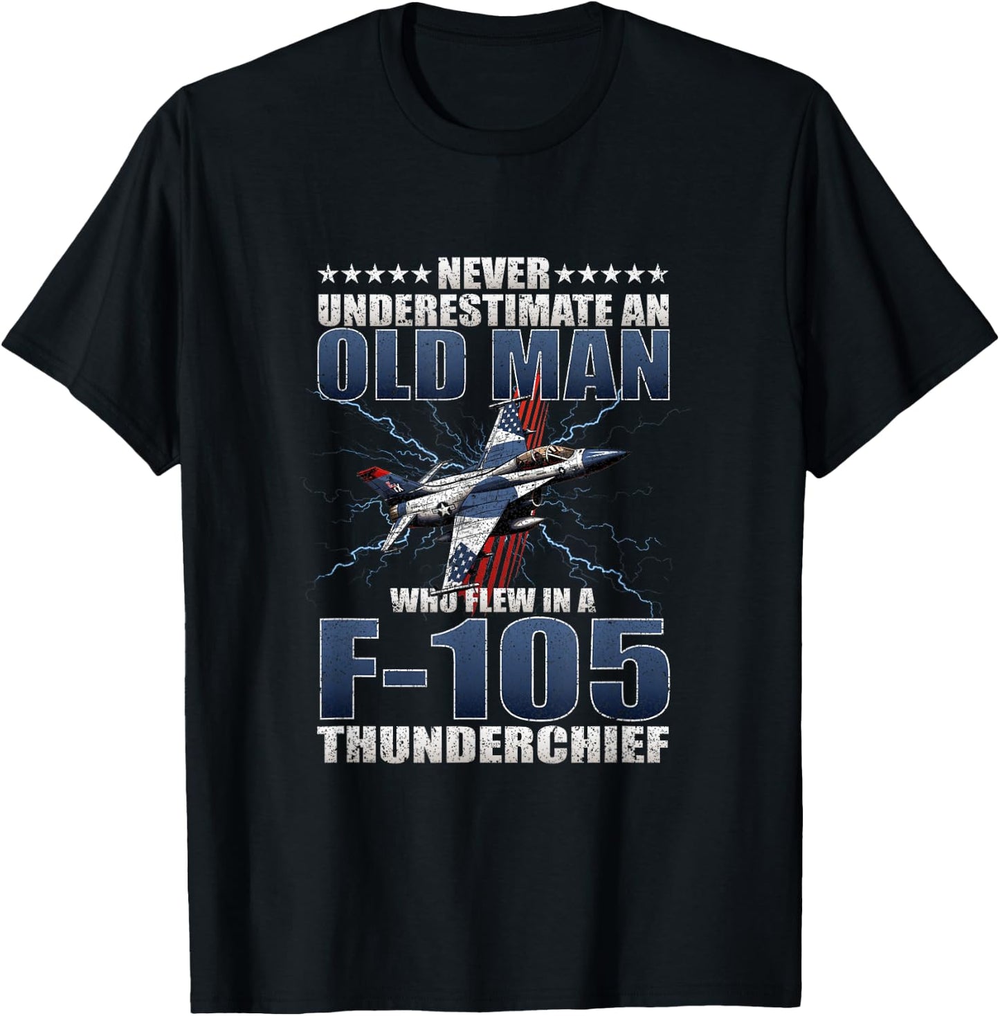 Republic F-105 Thunderchief f105 jet f-105d f 105 thud pilot T-Shirt - T-Shirt | Black