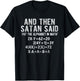 Satan Said Alphabet in Math Mathematics Math T-Shirt - T-Shirt | Black