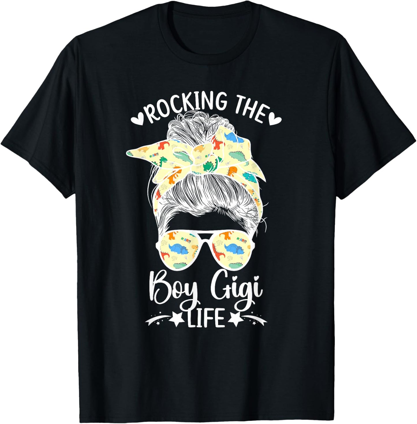 Rocking The Boy Gigi Life Grandma Gigi Of Boys Gigi T-Shirt - T-Shirt | Black