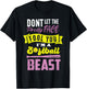 Funny Fastpitch Girls Catcher Softball Game Gift Women Kids T-Shirt - T-Shirt | Black