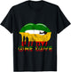 Rasta Reggae Lips Mouth Jamaican Music One Pride Love T-Shirt - T-Shirt | Black