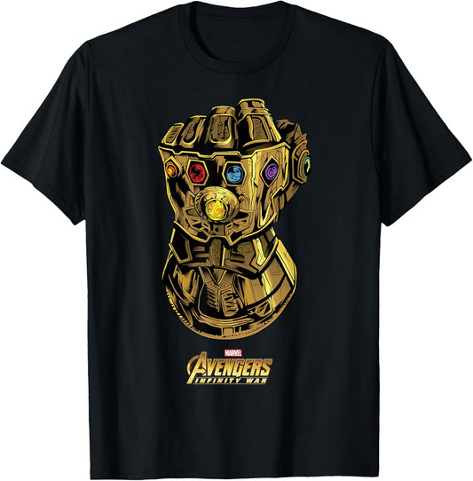 Marvel Avengers Infinity War Gauntlet Gems Graphic T-Shirt - T-Shirt | Black