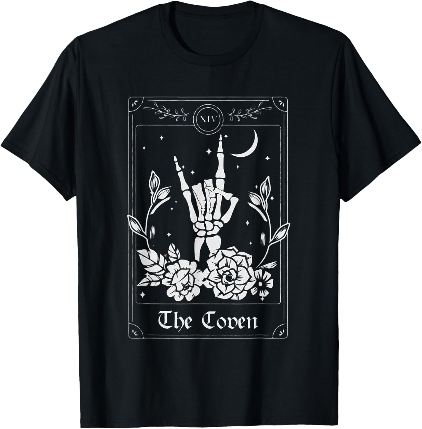 Wedding Tarot Card The Coven Halloween Bachelorette Matching T-Shirt - T-Shirt | Black