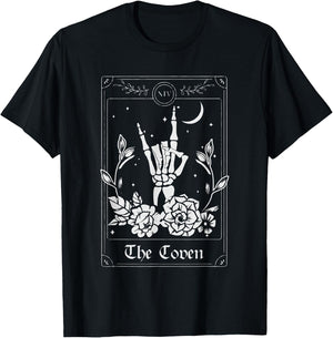 Wedding Tarot Card The Coven Halloween Bachelorette Matching T-Shirt - T-Shirt | Black