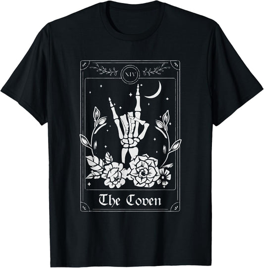Wedding Tarot Card The Coven Halloween Bachelorette Matching T-Shirt - T-Shirt | Black