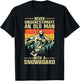 Cool Snowboard Art Men Women Skier Snowboarding Snowboarder T-Shirt - T-Shirt | Black