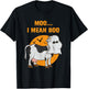 Ghost Cow Moo I Mean Boo T-Shirt - T-Shirt | Black