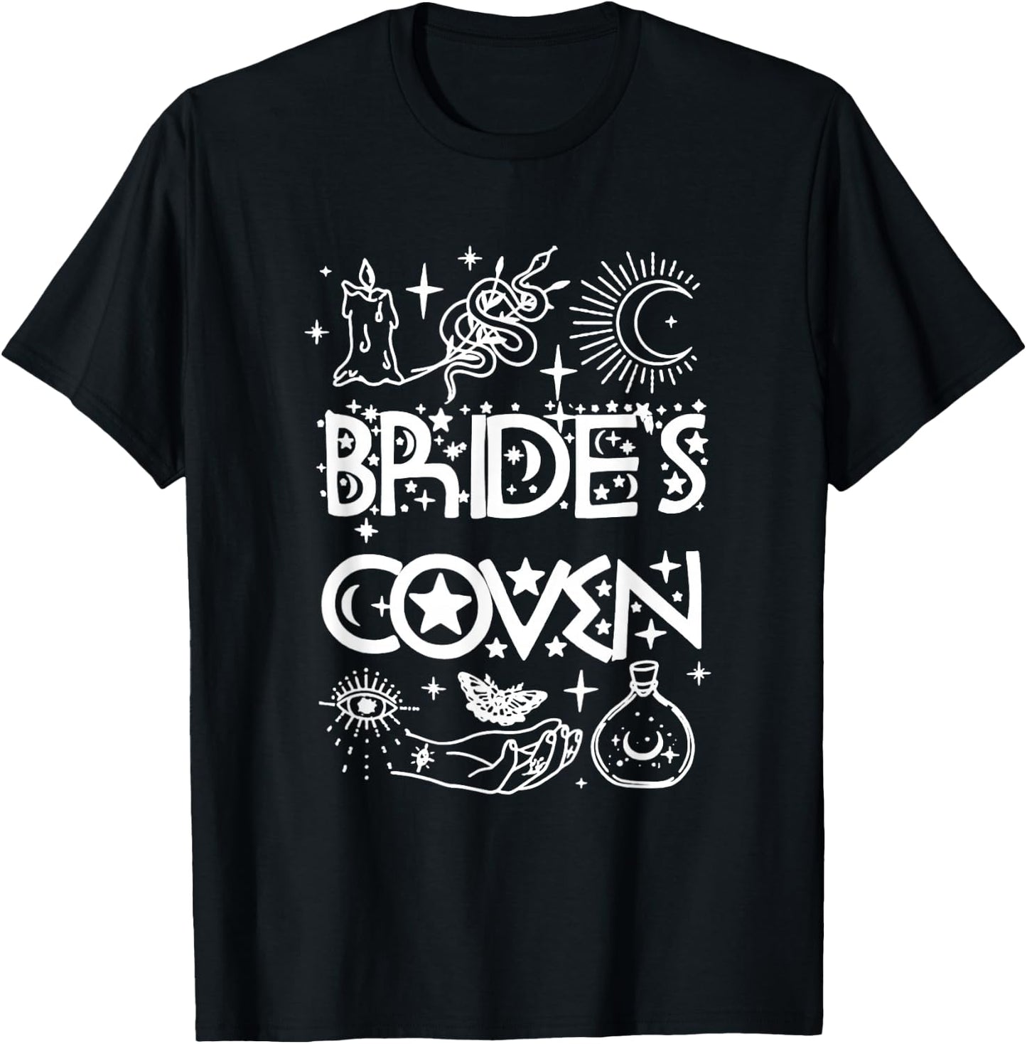 Bachelorette Party Bride & Bridesmaids Witch Bride's Coven T-Shirt - T-Shirt | Black