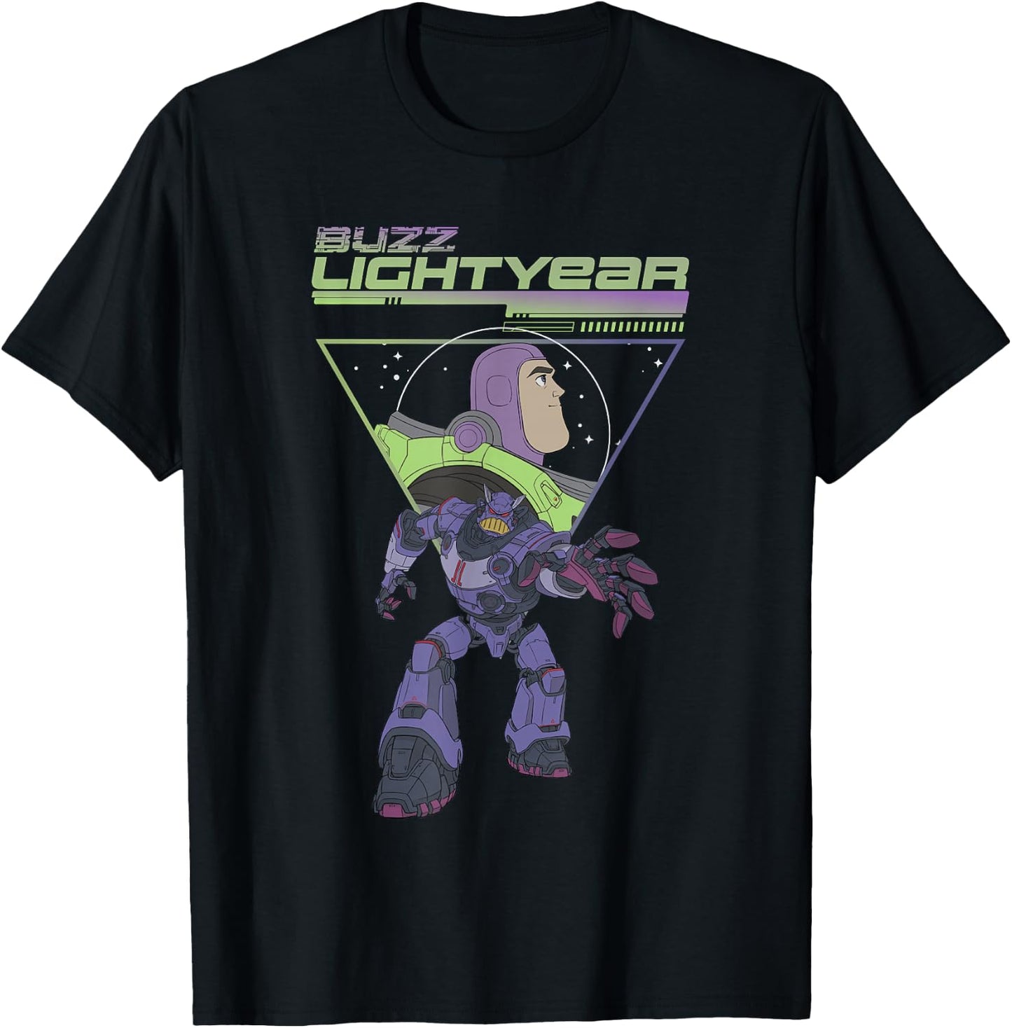 Disney Pixar Lightyear Buzz VS Emperor Zurg Vintage Poster T-Shirt - T-Shirt | Black