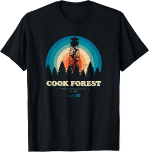 Cook Forest - Fire Tower T-Shirt - T-Shirt | Black