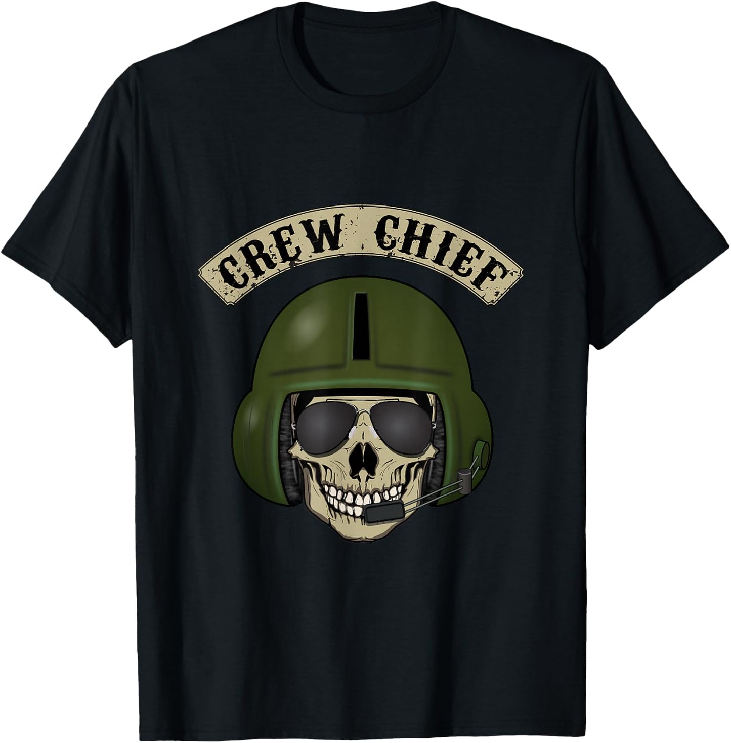 Helicopter Crew Chief T shirt - great Gift T-Shirt - T-Shirt | Black