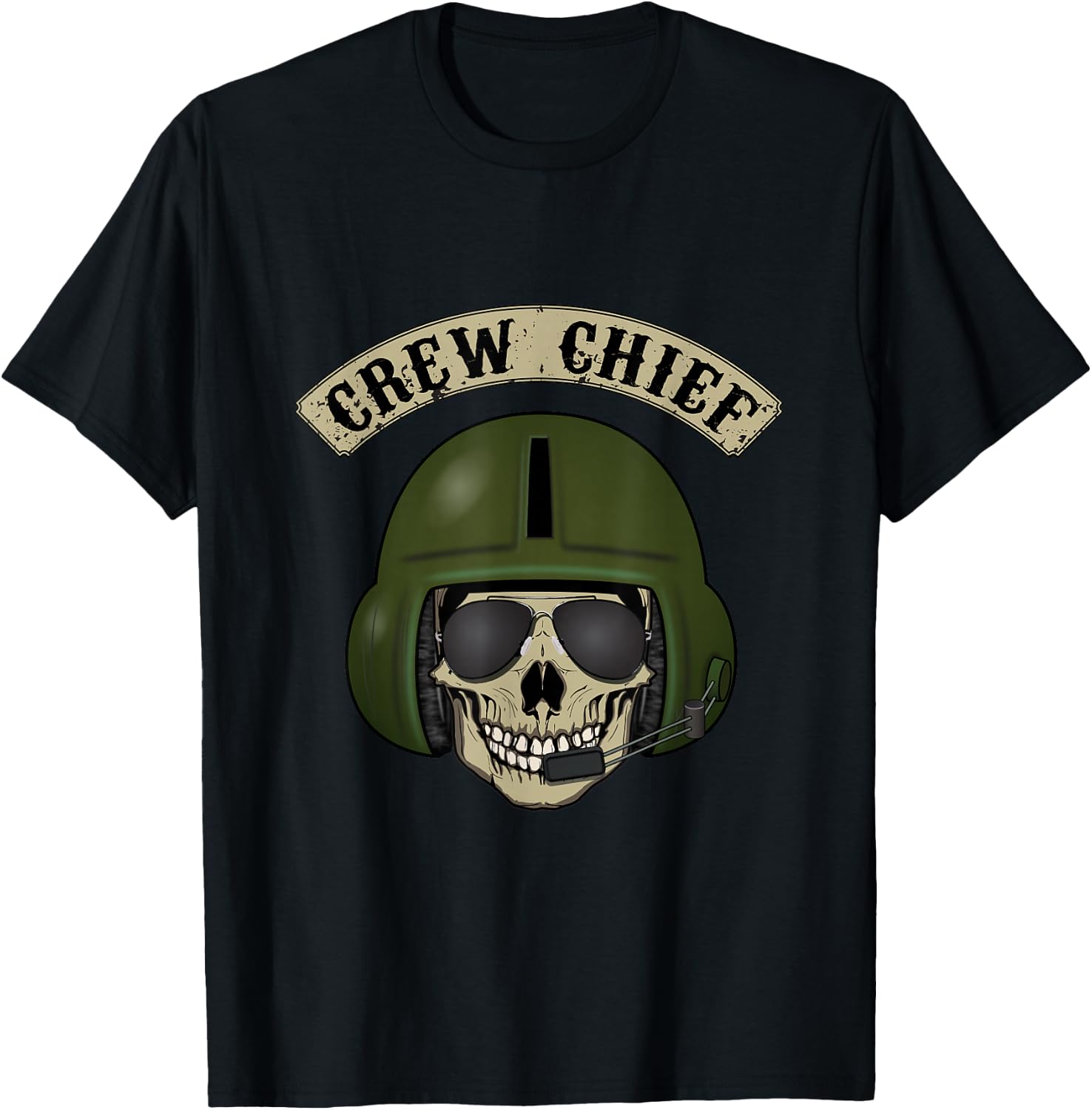 Helicopter Crew Chief T shirt - great Gift T-Shirt - T-Shirt | Black