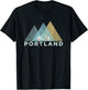 Retro Portland Vintage Bicycle - Oregon T-Shirt - T-Shirt | Black