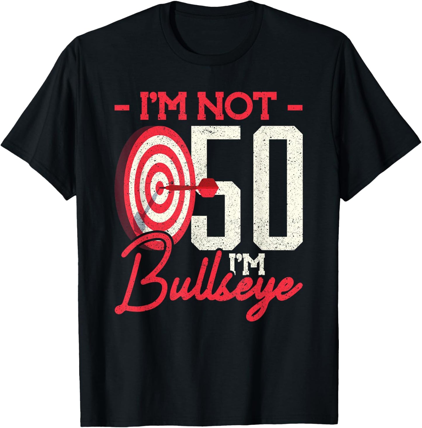50th Birthday Dart Player 50 Years Darts T-Shirt - T-Shirt | Black