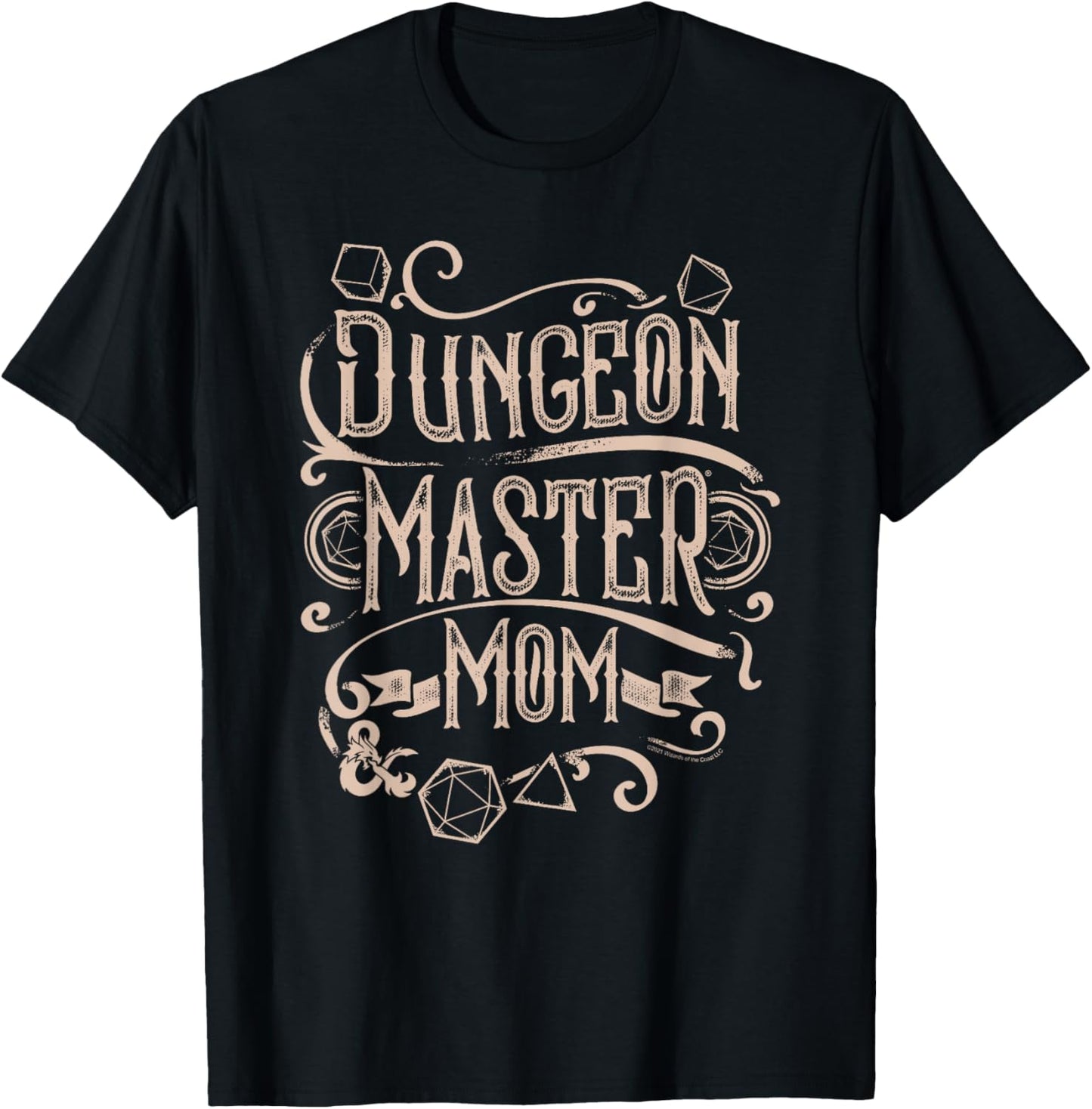 Dungeons & Dragons Mother's Day Dungeon Master Mom T-Shirt - T-Shirt | Black