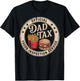 Official Dad Tax Food Inspection Service Funny Dad Jokes T-Shirt - T-Shirt | Black