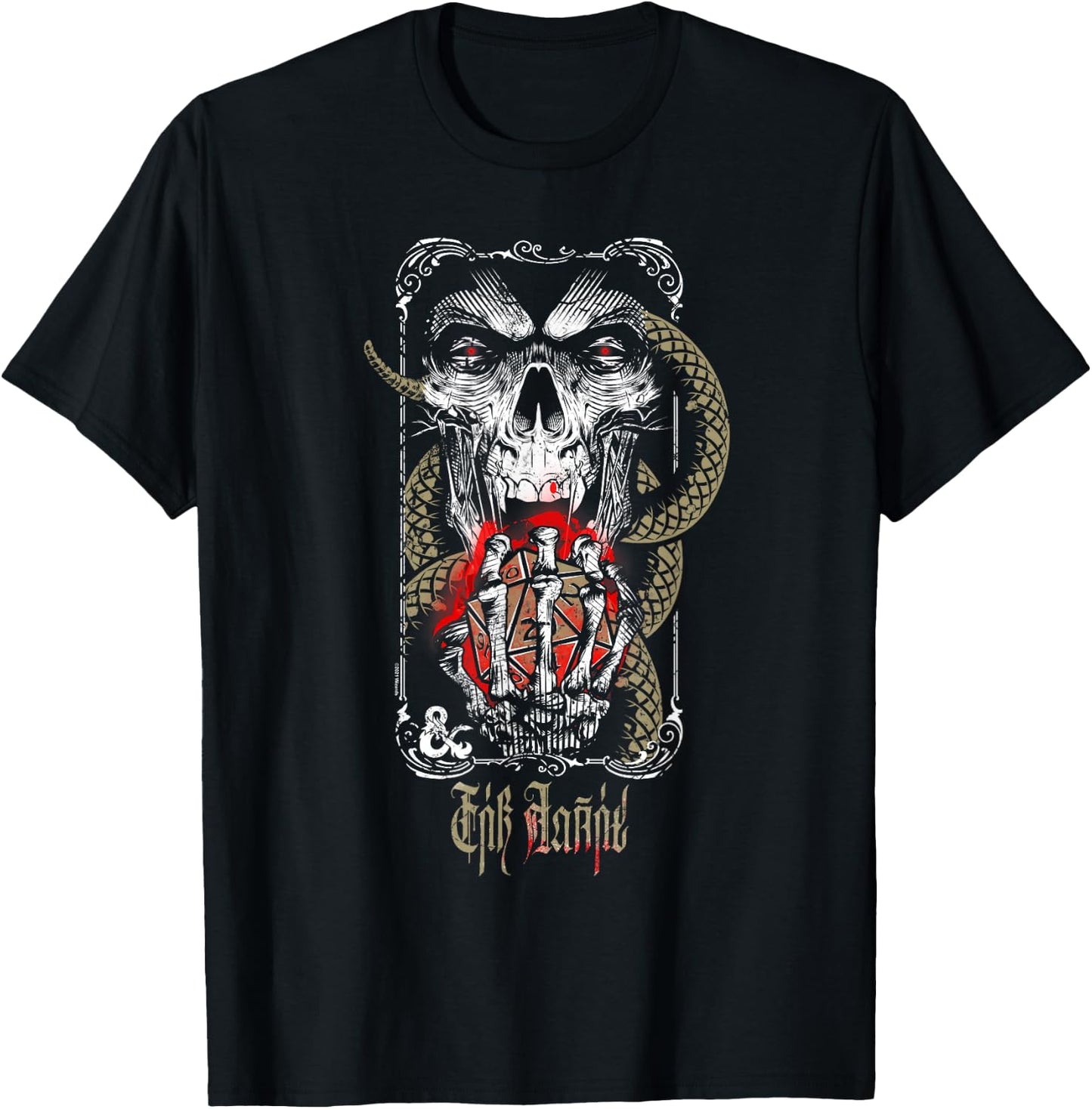 Dungeons & Dragons Lich for Chaos Design T-Shirt - T-Shirt | Black