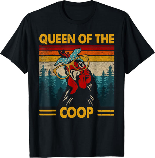 Queen of the coop vintage T-Shirt - T-Shirt | Black