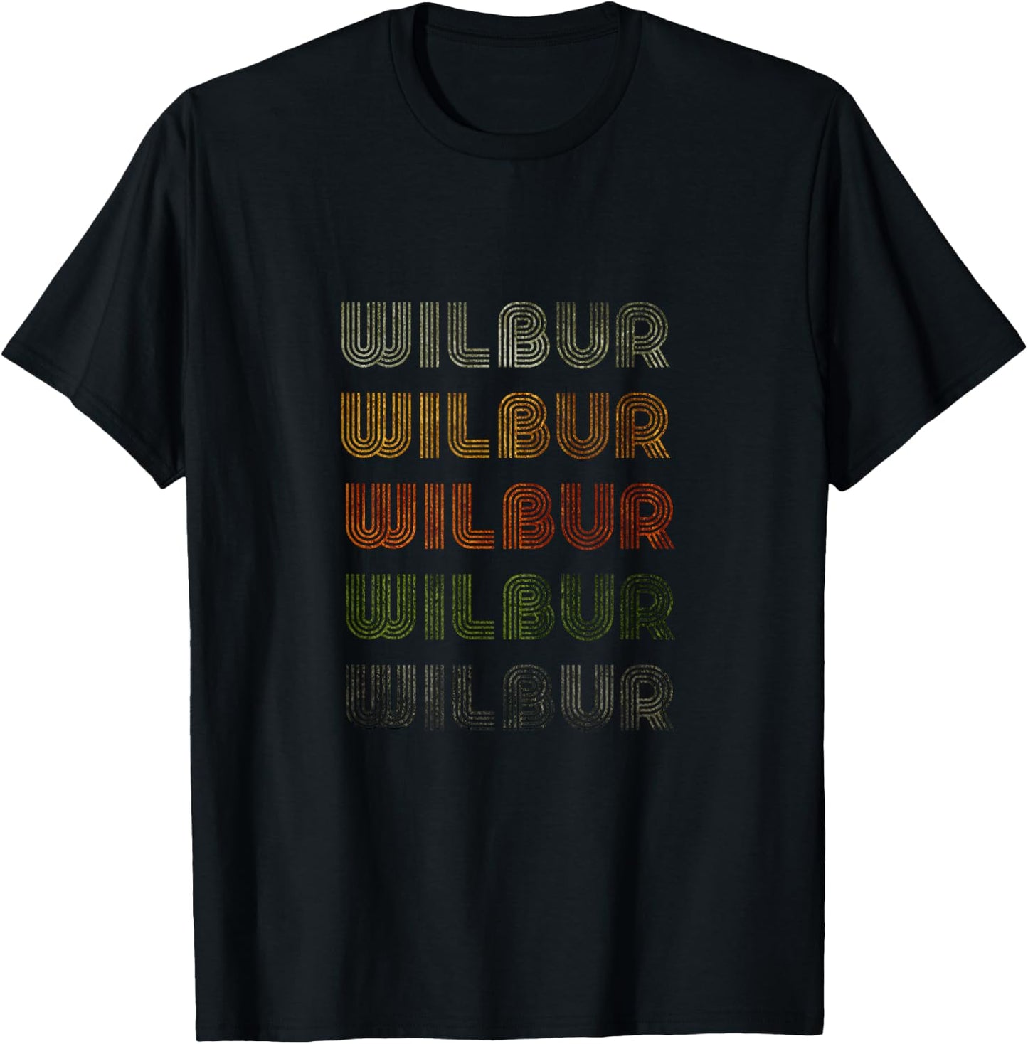 Love Heart Wilbur Grunge/Vintage Style Black Wilbur T-Shirt - T-Shirt | Black