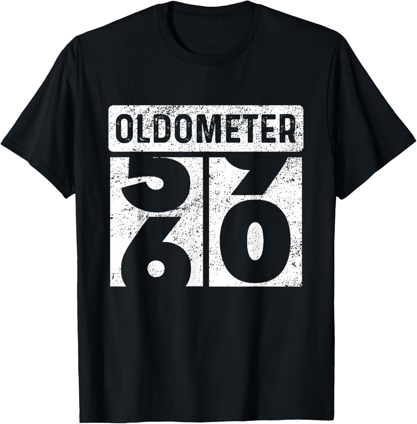 Oldometer Odometer Funny 60th Birthday Party Turning 60 Joke T-Shirt - T-Shirt | Black