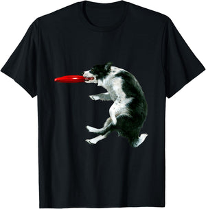 Frisbee Catch Border Collie Shirt T-Shirt - T-Shirt | Black