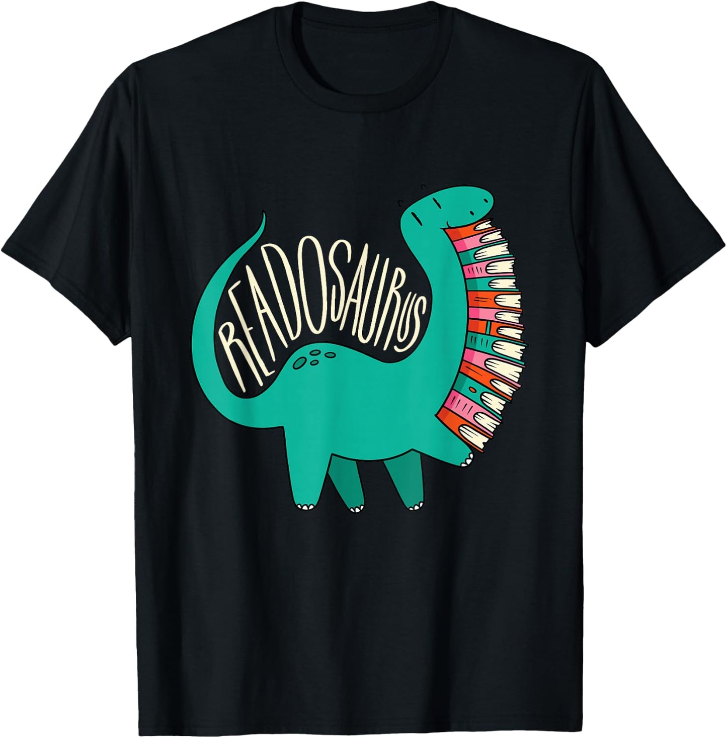 Dinosaur Readosaurus, Books T-Shirt - T-Shirt | Black
