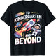 To Kindergarten And Beyond Astronaut Back To School T-Shirt - T-Shirt | Black