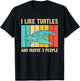 Funny Turtle Design Sea Turtle Lover Men Women Boys Girls T-Shirt - T-Shirt | Black