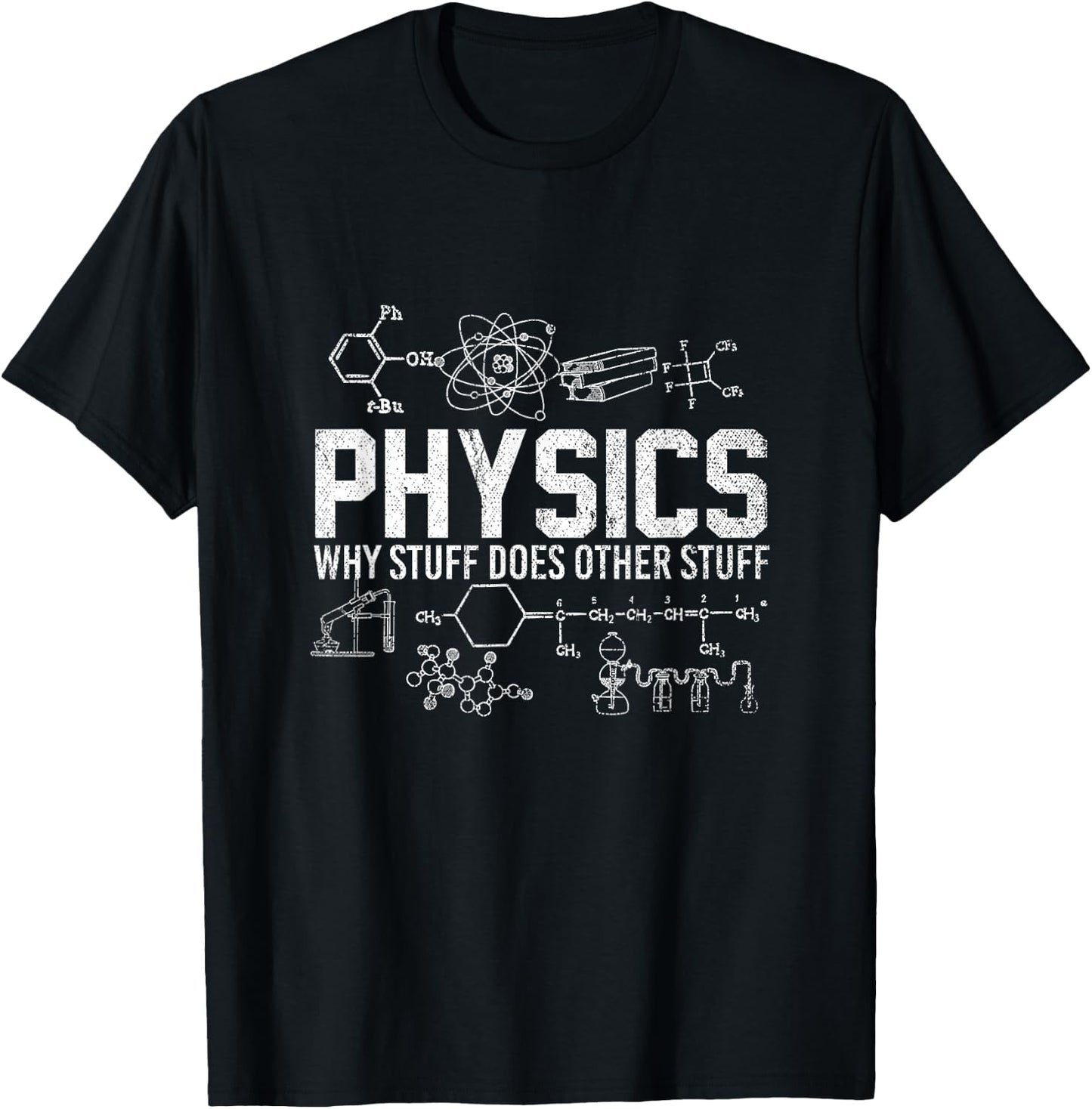 Funny Scientist Physicist Professor Grad Student Physics T-Shirt - T-Shirt | Black