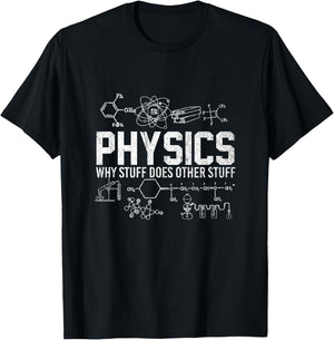 Funny Scientist Physicist Professor Grad Student Physics T-Shirt - T-Shirt | Black