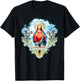 Heart Jesus Christ Vintage Cross Catholic Gifts T-Shirt - T-Shirt | Black