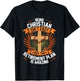 Funny Being Christian Isn't Easy Retirement Plan Is Amazing T-Shirt - T-Shirt | Black