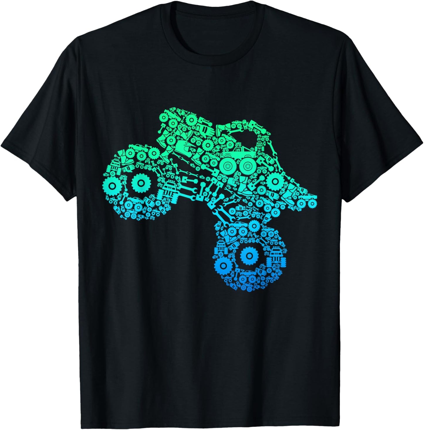 Monster Truck Kids Boys T-Shirt - T-Shirt | Black