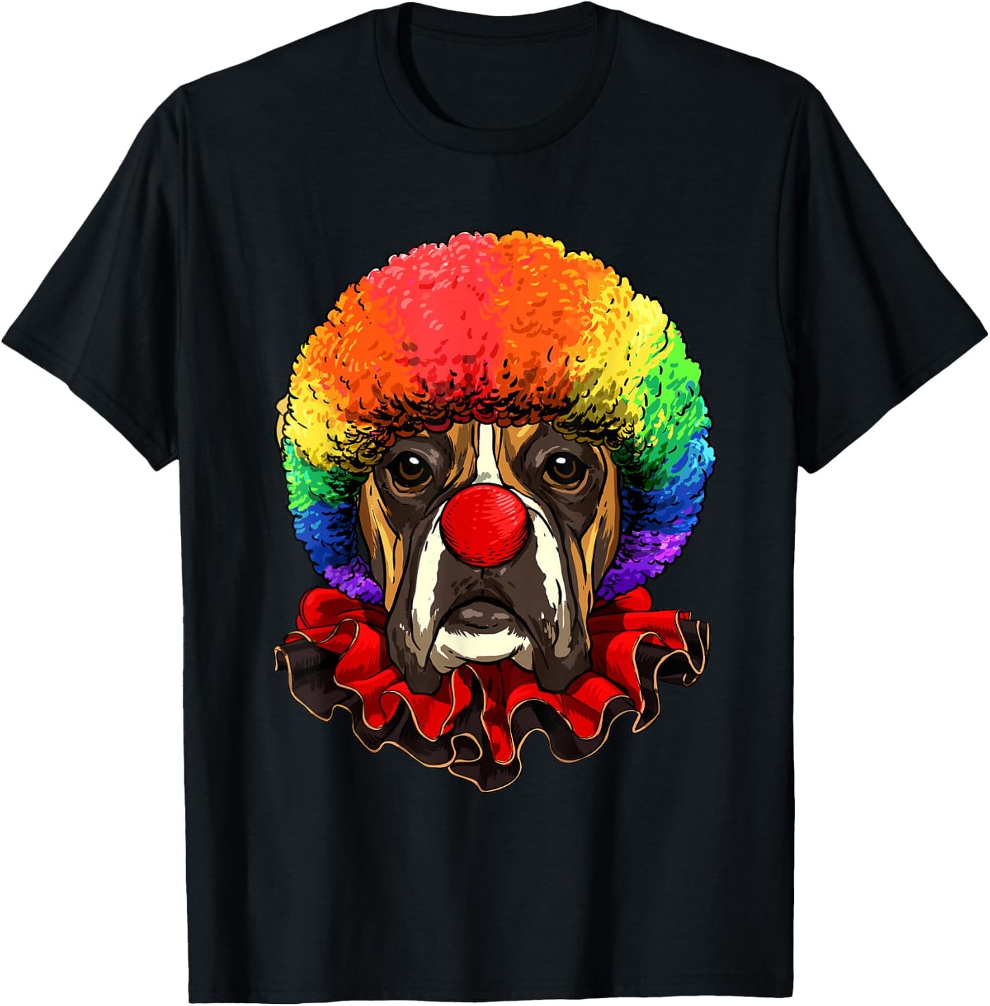 Boxer Clown Boxer Dog Circus T-Shirt - T-Shirt | Black