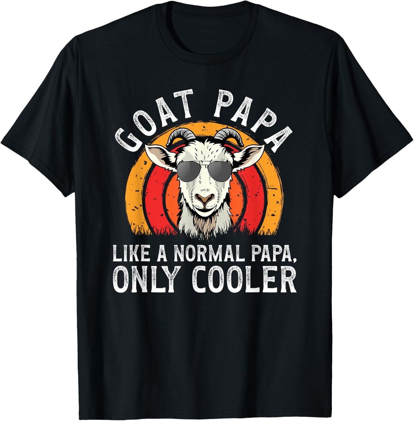 Goat Papa Definition Goat Farmer Goat Owner T-Shirt - T-Shirt | Black