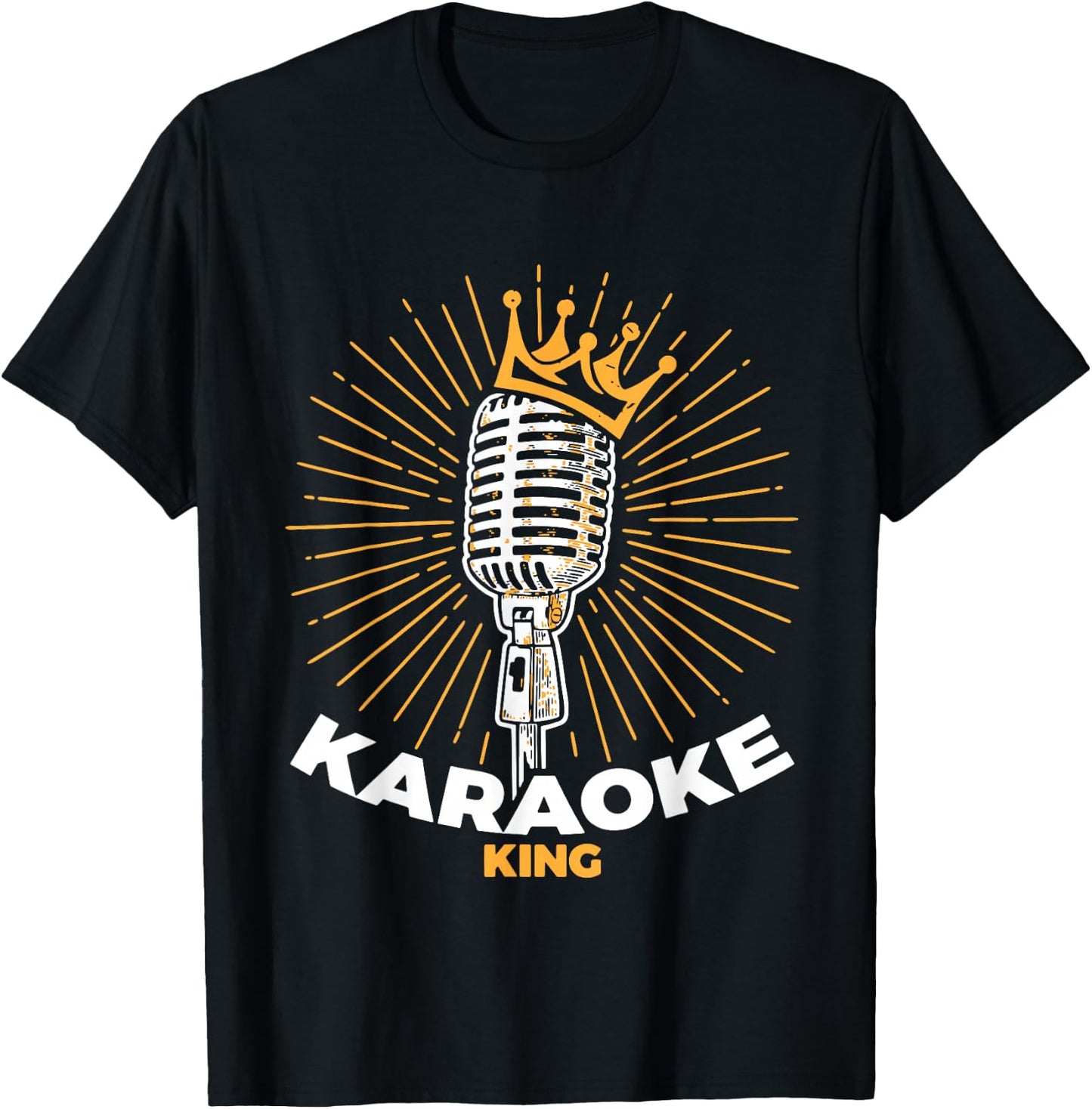 Karaoke King Shirt for Singers and Music Makers Karaoke T-Shirt - T-Shirt | Black
