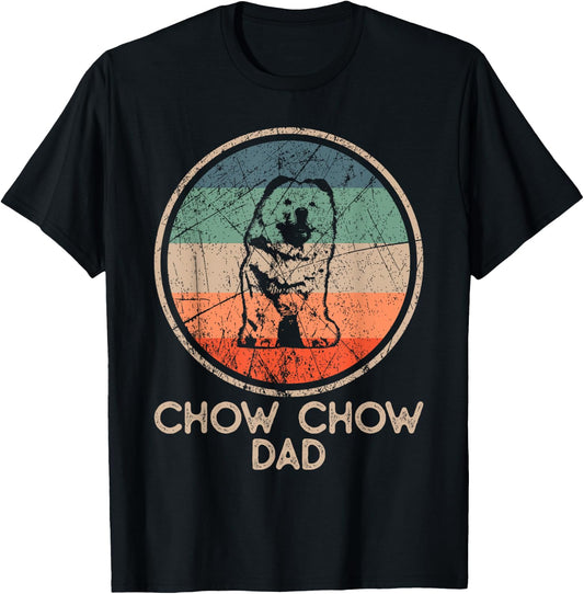 Chow Chow Dog - Vintage Chow Chow Dad Women T-Shirt - T-Shirt | Black